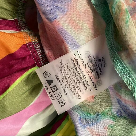 Anthropologie Hope For Flowers Asymmetrical Slim Floral Multicolor Skirt XL‎ - Picture 15 of 16